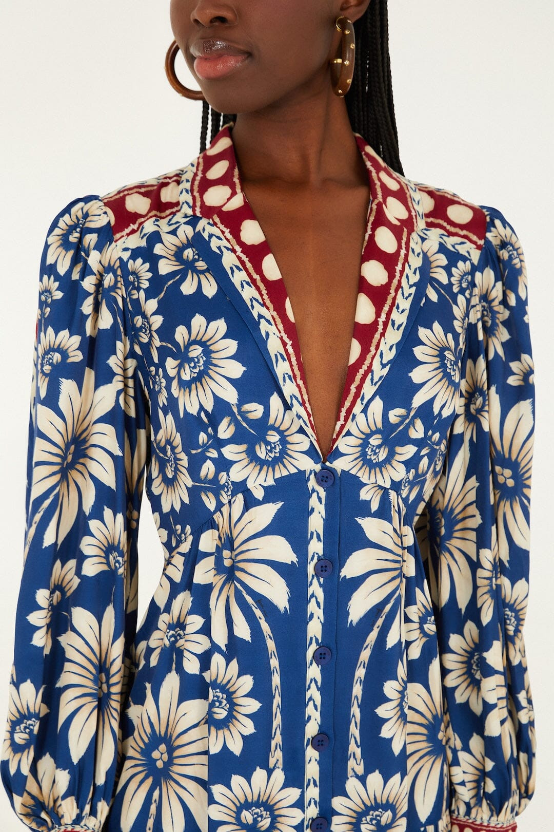Blue Luna Lenzing\u0099 Ecovero\u0099 Viscose Mini Dress | FARM Rio | FarmRio (US)