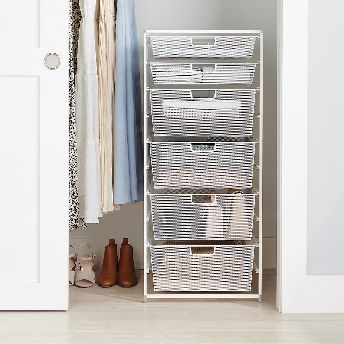 Elfa White Medium Tall Drawer Solution | The Container Store