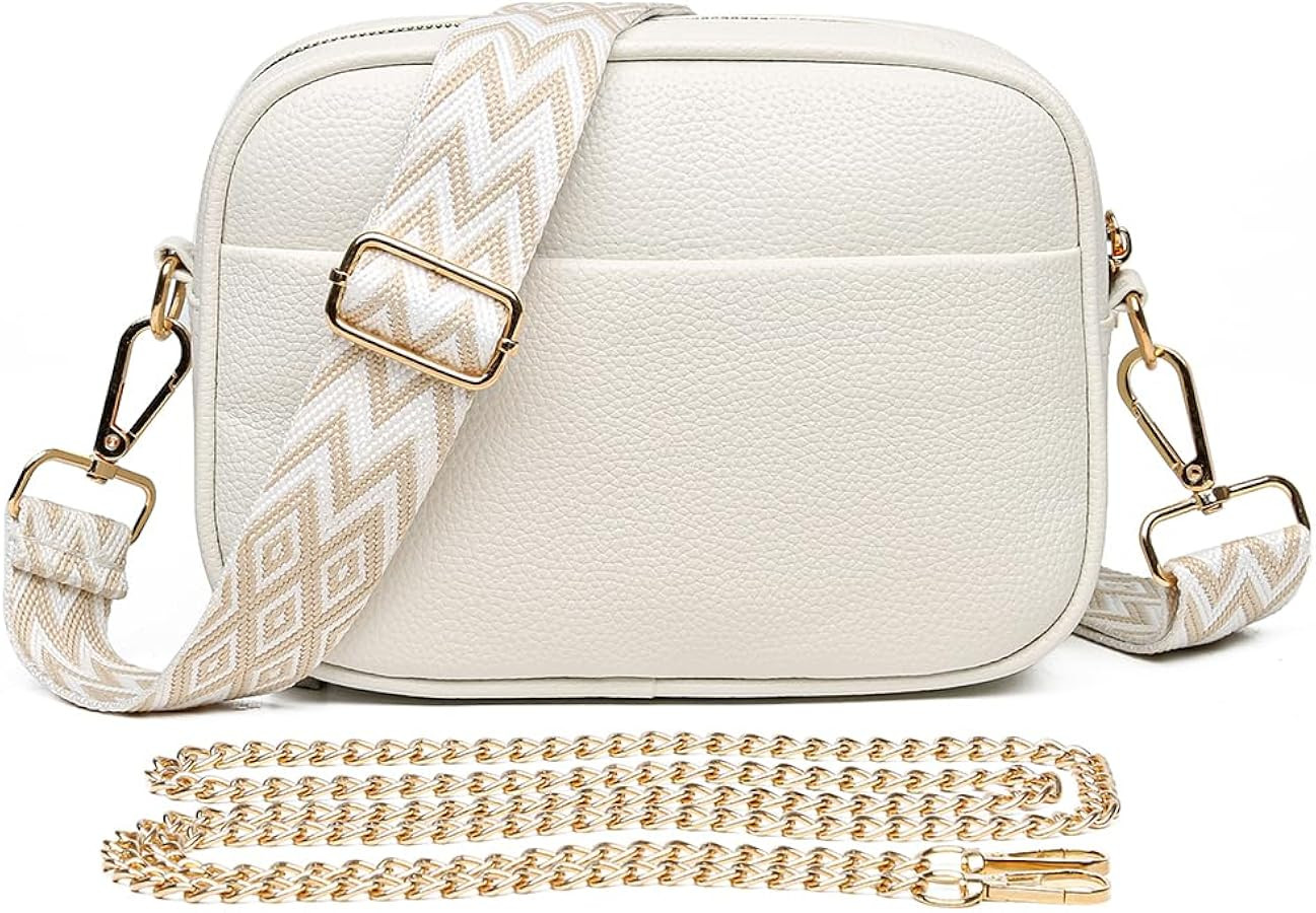 Lushandy Crossbody Camera Bags for Women Leather Small Shoulder Bag Handbag Trendy Crossbody Purs... | Amazon (US)