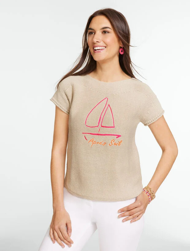Cap Sleeve Pullover - Après Sea | Talbots
