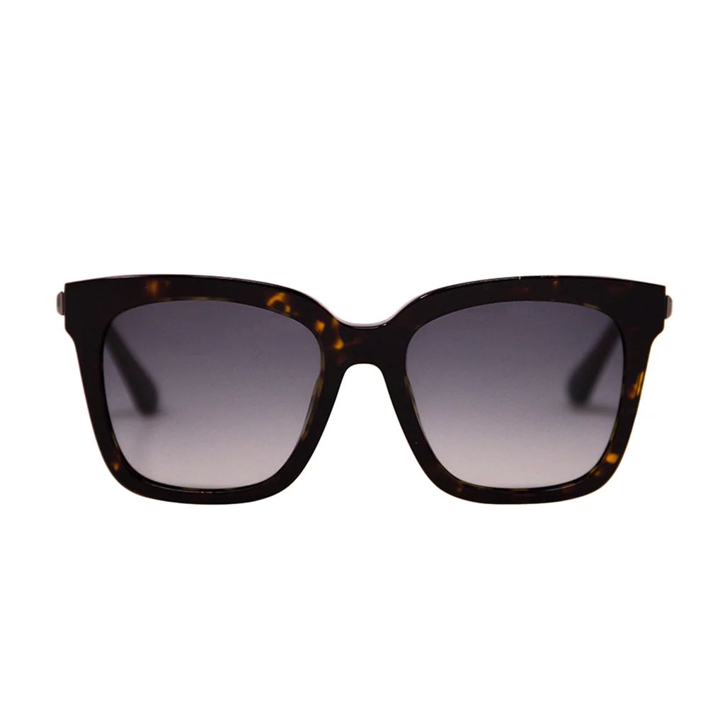 COLOR: amber tortoise   steel gradient   polarized sunglasses | DIFF Eyewear