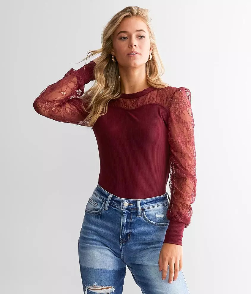 Pieced Lace Top | Buckle