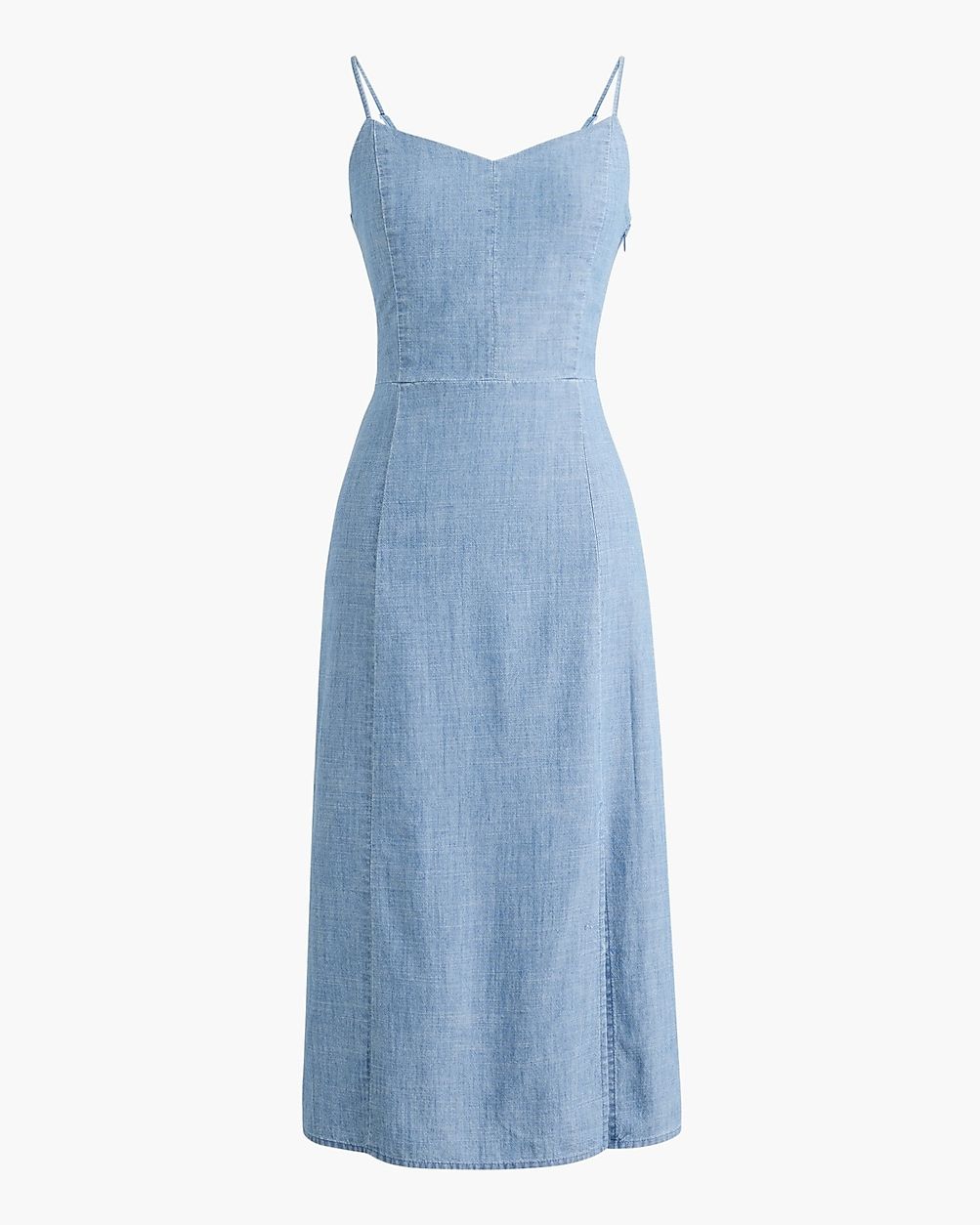 Chambray slip midi dress | J.Crew Factory