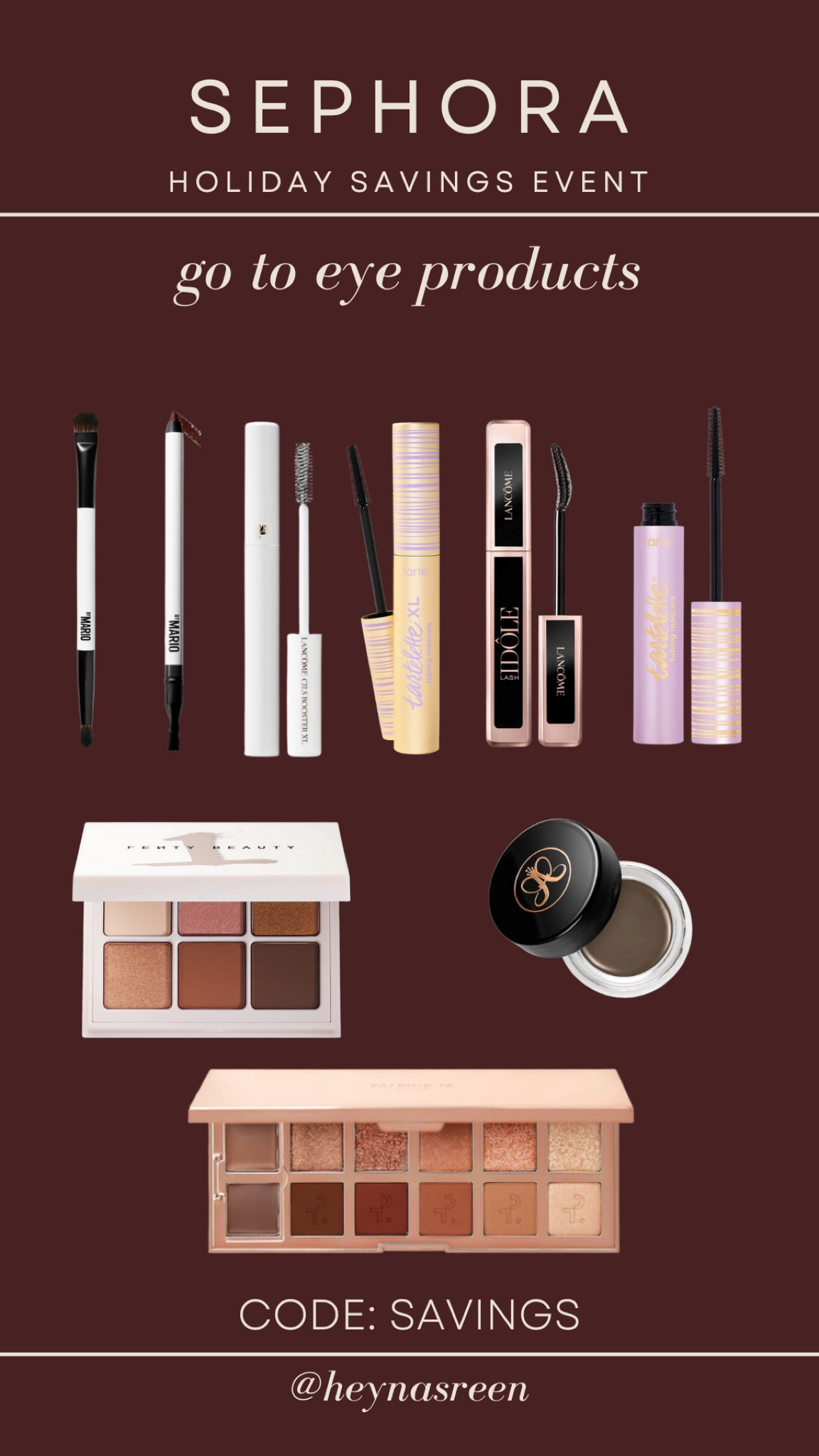 Shades: Makeup by Mario eyeliner (the perfect brown), Anastasia brow pomade (medium brown), Fenty Beauty eyeshadow palette (true neutrals)

#LTKBeauty #LTKSaleAlert