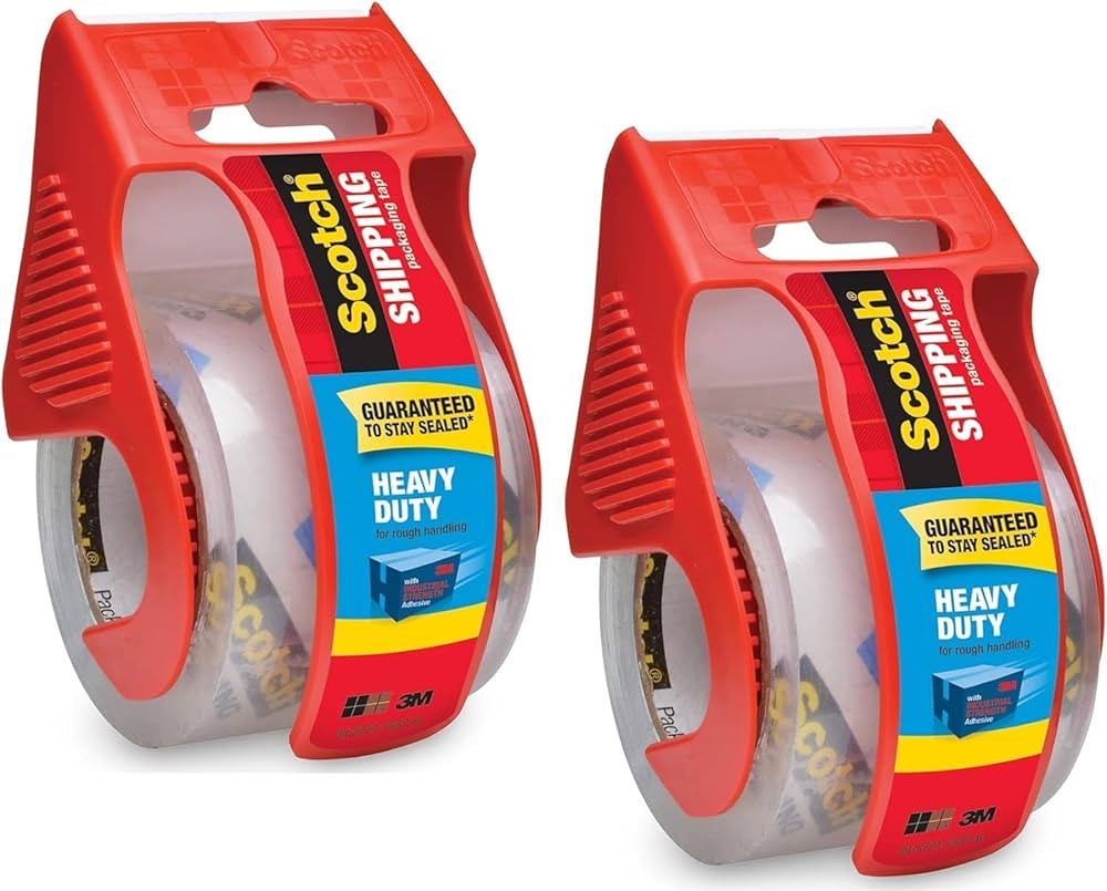 Scotch Heavy Duty Packaging Tape, 2 Inches x 800 Inches, Clear - 2 Count | Amazon (US)