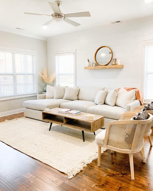 Off White Chunky Loop 8' 6" x 11' 6" Area Rug | Rugs USA