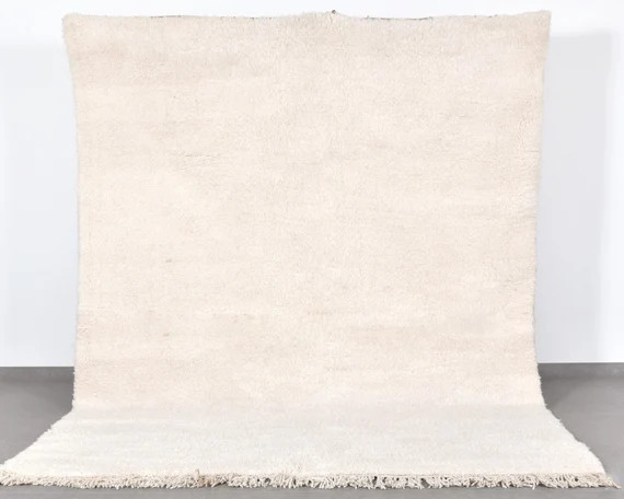 Exclusive Beni Ourain Rug  White Morrocan Rug Moroccan Rug | Etsy | Etsy (US)