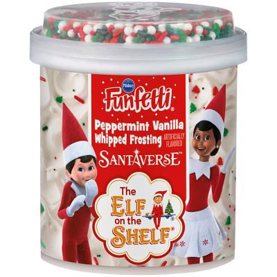 Pillsbury Elf On The Shelf Peppermint Vanilla Frosting - 12oz | Target