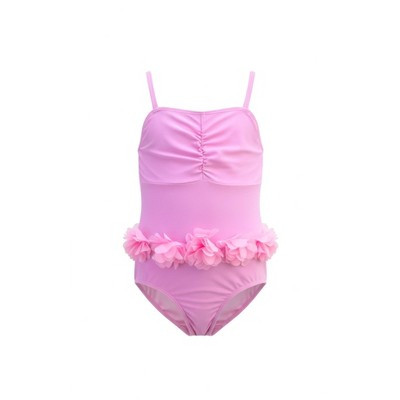 Pink Petal One-Piece Swimsuit Mia Belle Girls, Pink, 10/12 | Target