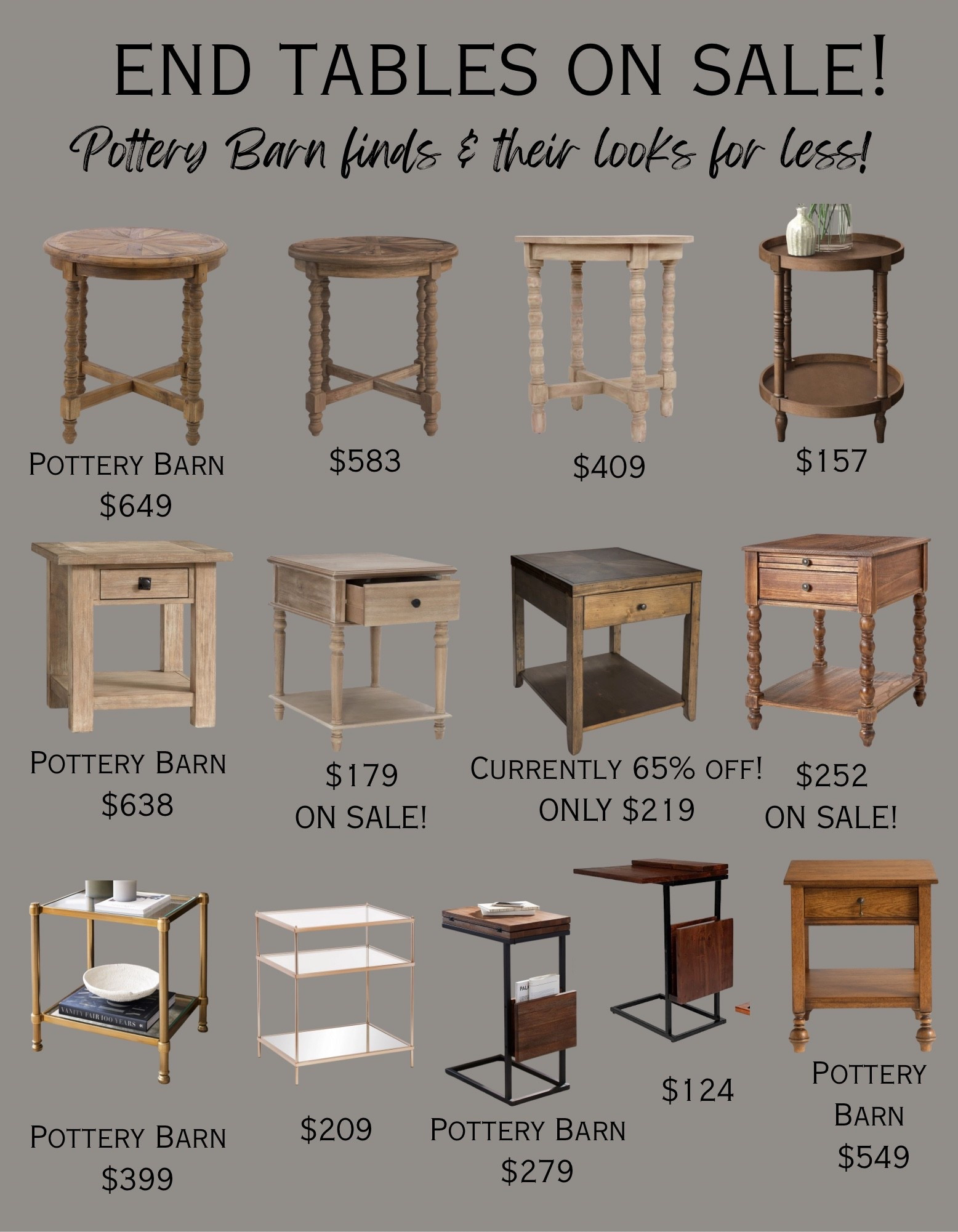 Affordable Sofa end tables yes please 🙏. Shop by clicking the thumbnails! End tables, end table, end table living room, accent table, sofa end tables, pottery barn end tables, pottery barn dupes, pottery barn looks for less, dupes, designer inspired, designer looks for less, living room, affordable furniture, table, modern farmhouse living room, farmhouse home, farmhouse living room 

#LTKStyleTip #LTKSaleAlert #LTKHome