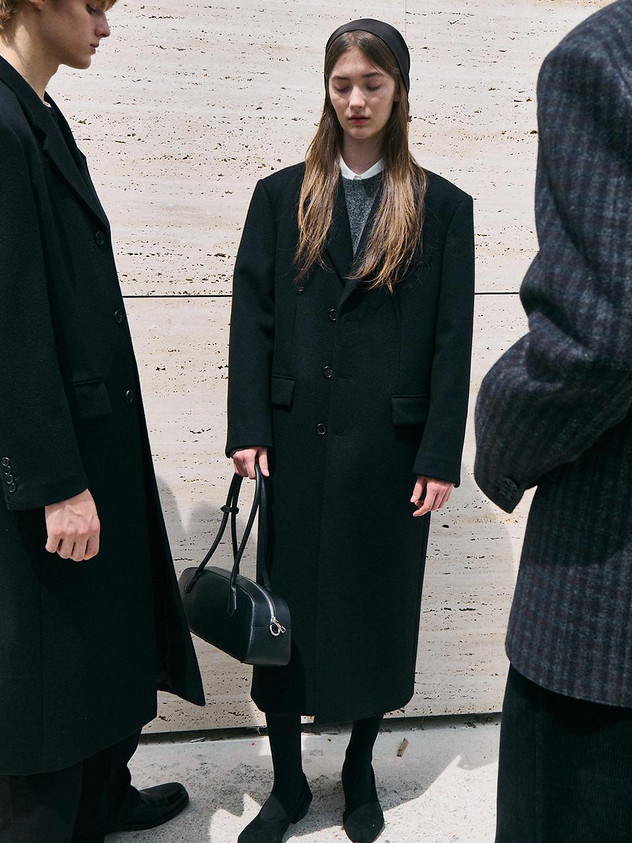 UNISEX SINGLE-BREASTED CASHMERE COAT | W Concept (US)