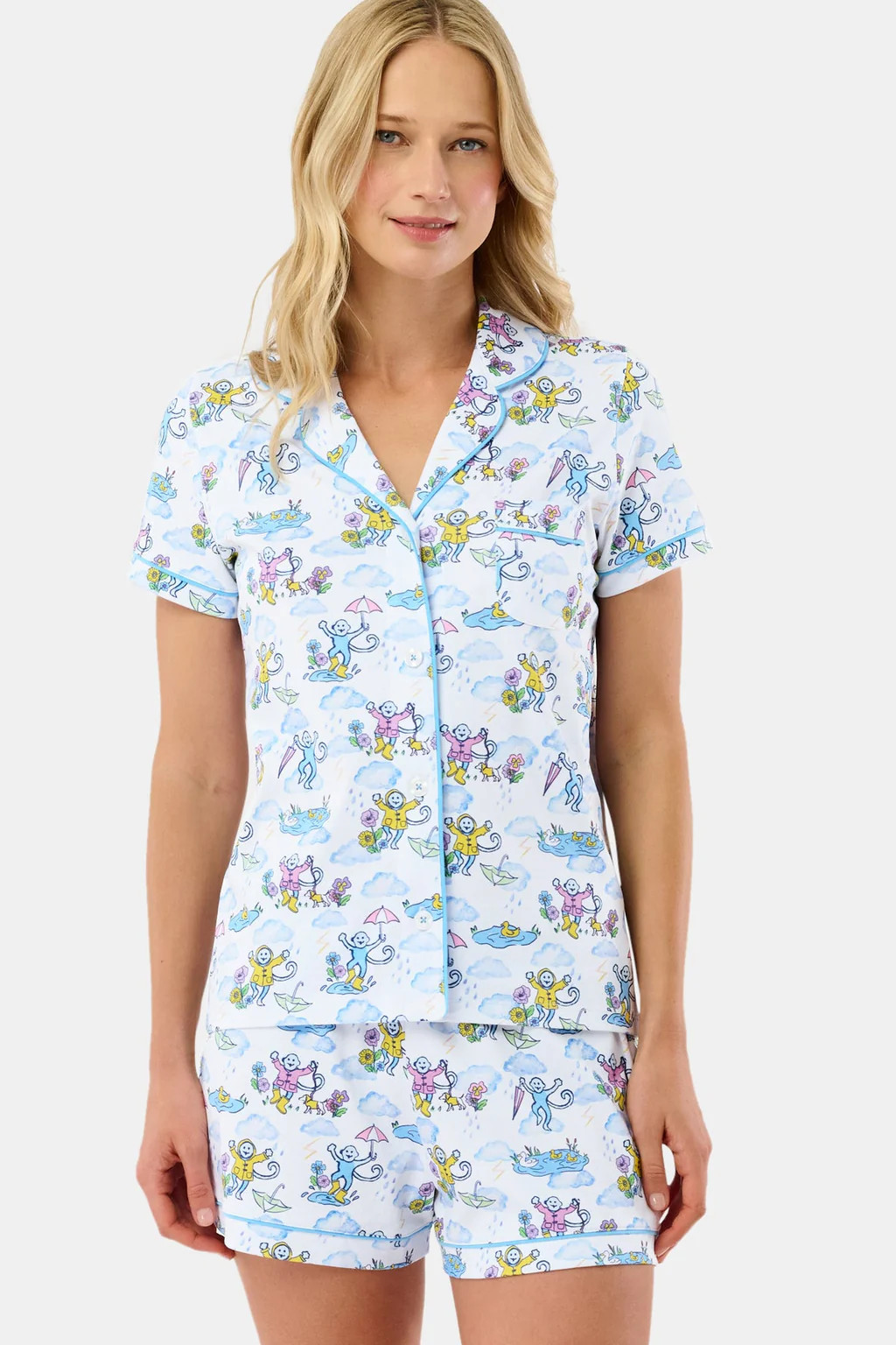 April Showers Polo Pajamas | Roller Rabbit
