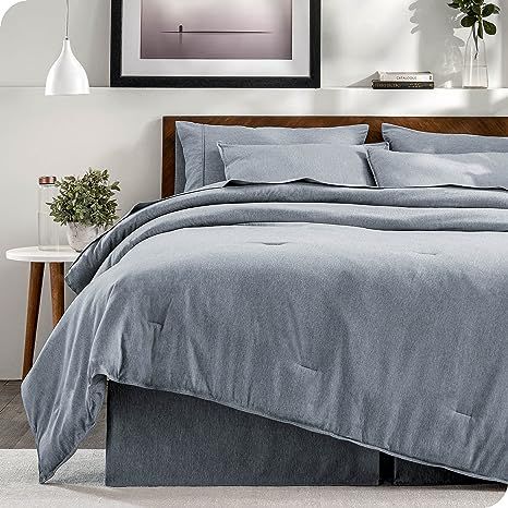 Bare Home Bed-in-A-Bag 8 Piece Comforter & Sheet Set & Bed Skirt - Queen - Goose Down Alternative... | Amazon (US)