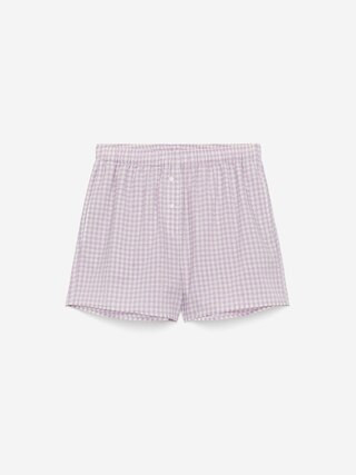 Cotton Shorts – White/Lilac – Women – ARKET GB | Arket UK