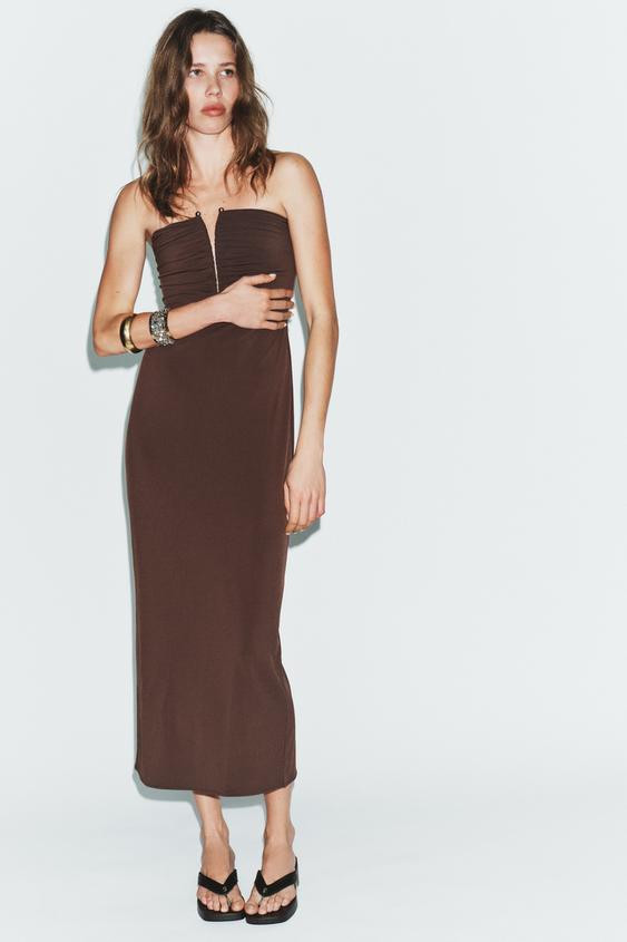 STRAPLESS DRESS | Zara UK