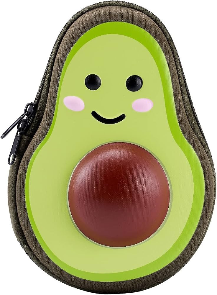 It's Academic Avocado Pencil Case School Supply Bag with Mesh Pocket, Cute Design | Amazon (US)