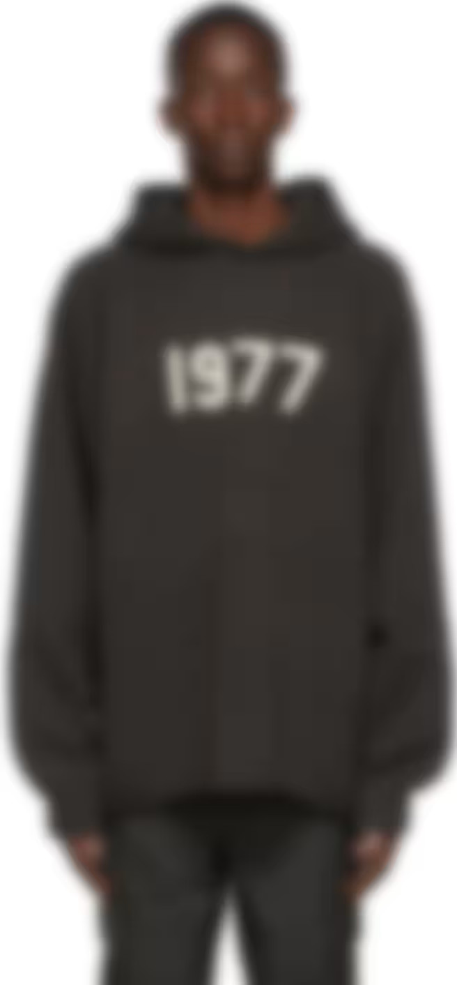 Black Knit '1977' Hoodie | SSENSE