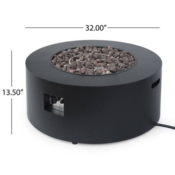 Wellington 32-inch Round Patio Fire Pit by Christopher Knight Home | Bed Bath & Beyond