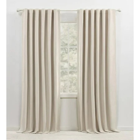 Lauren Ralph Lauren Sallie Blackout Heavy Cotton/Linen Blend with Lining Rod Pocket Curtain Panel | Walmart (US)