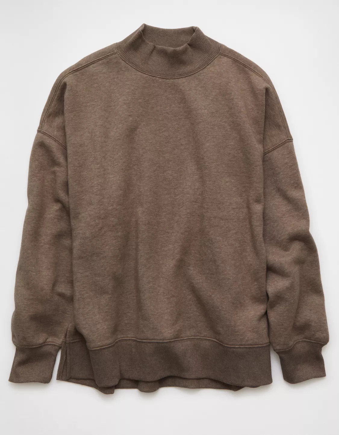 AE Everyday Luxe Mock Neck Sweatshirt | American Eagle Outfitters (US & CA)