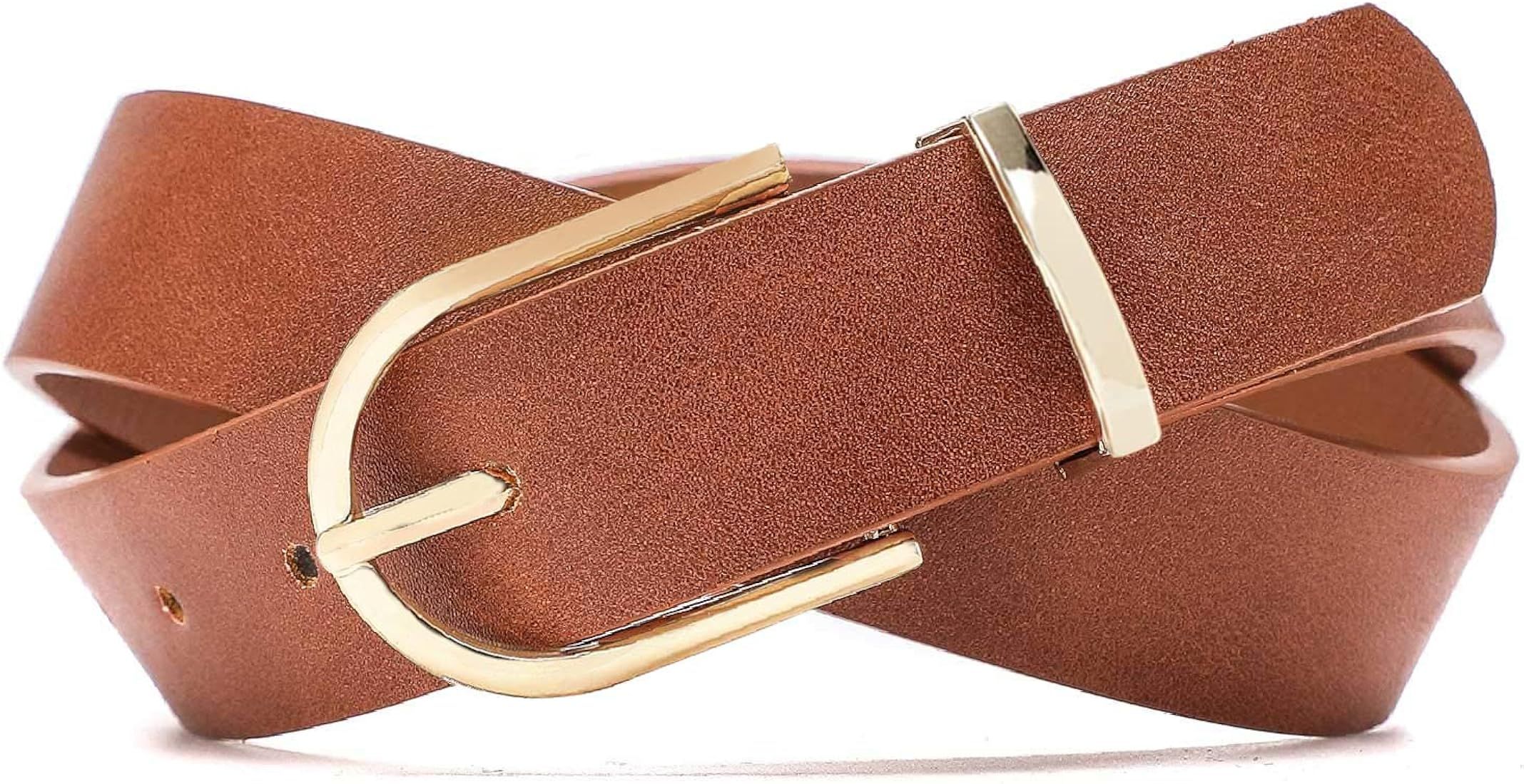 Earnda Women's Faux Leather Chic Belt for Ladies Jeans | Amazon (US)