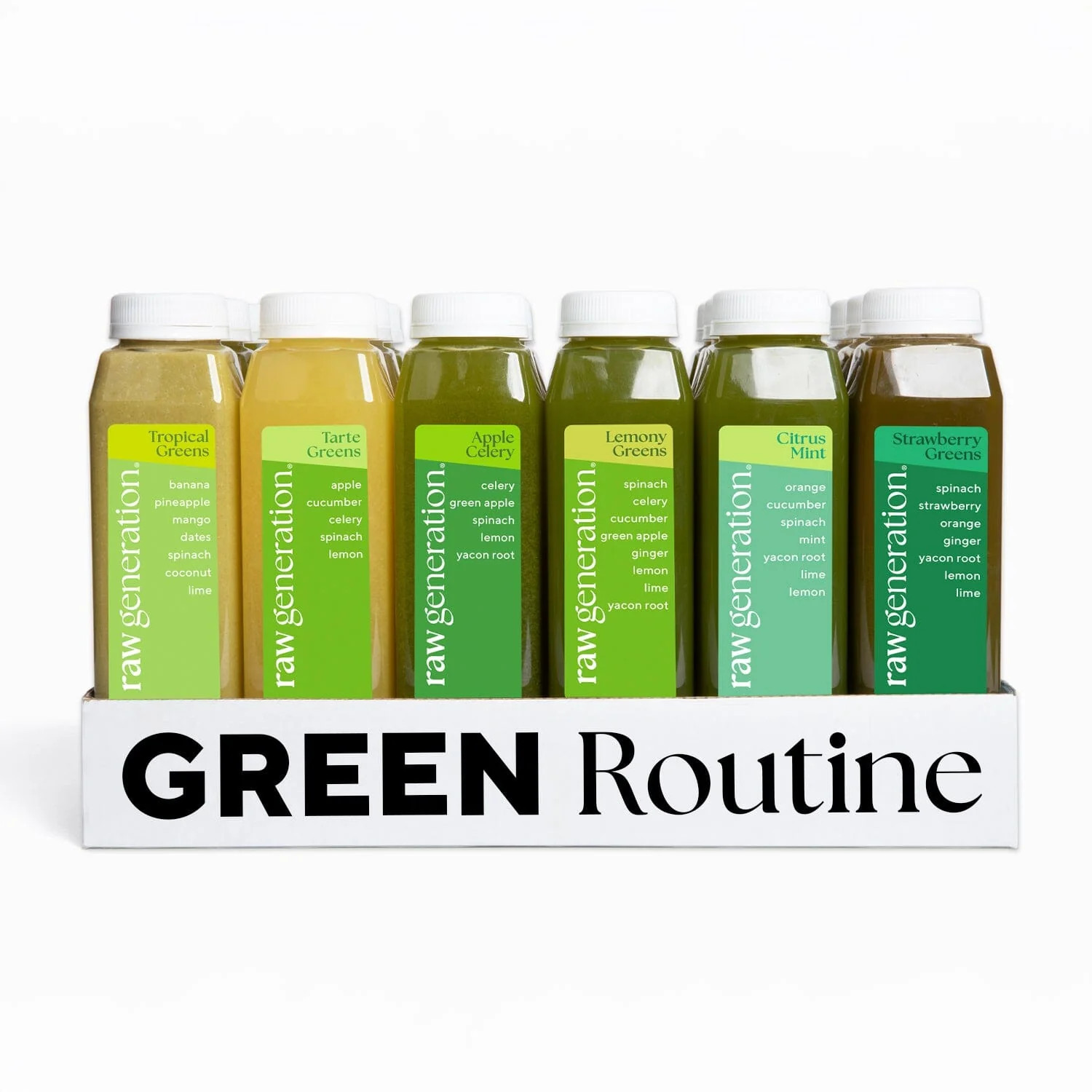 Green Routine® - Daily Detox Cold-Pressed Green Juices | Raw Generation (US)