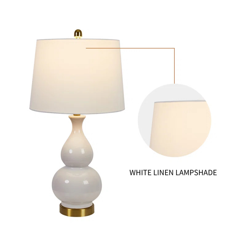Romolo 26.75" Table Lamp Set with USB (Set of 2) | Wayfair Professional
