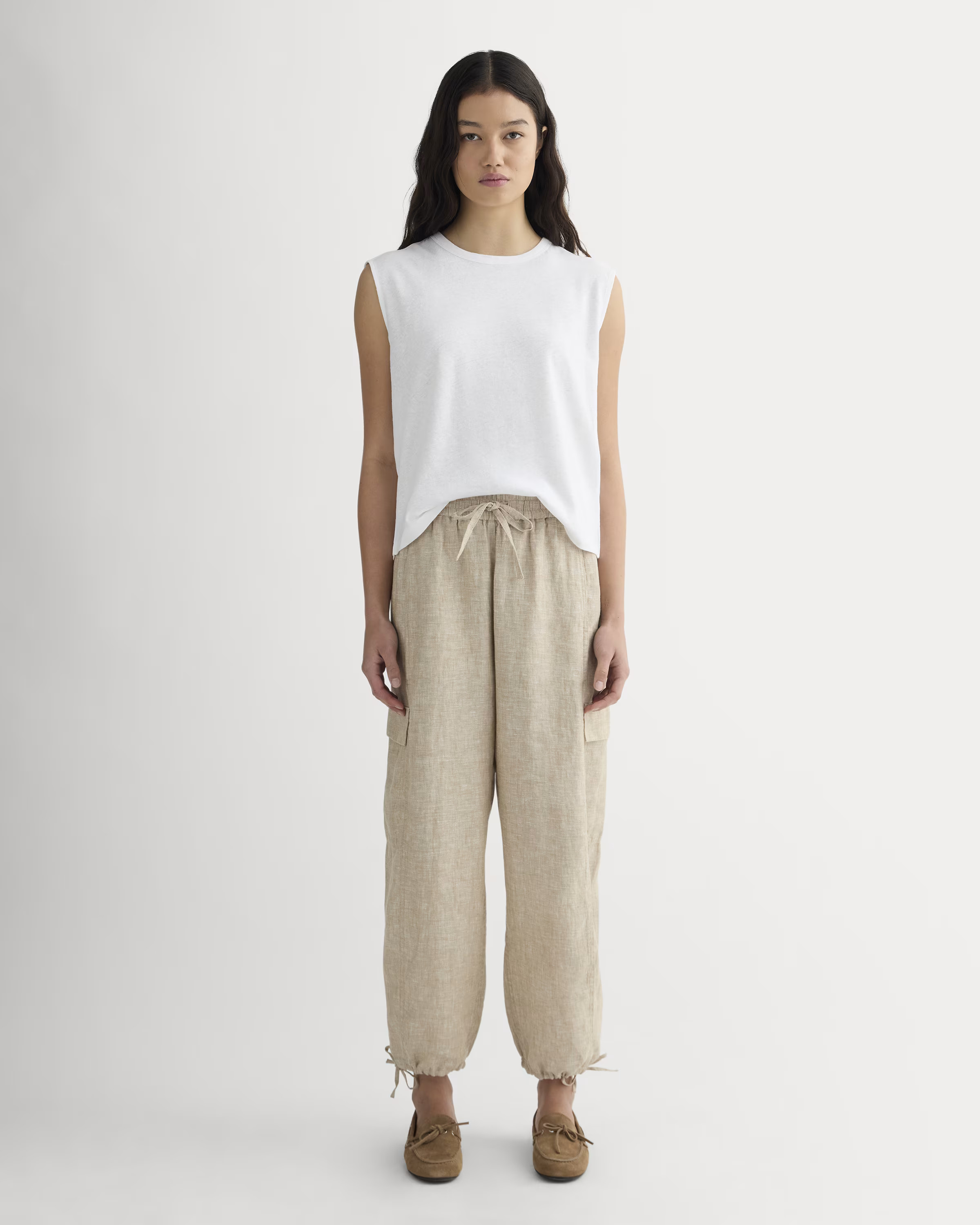 The Cargo Curve Pant in Linen | Everlane
