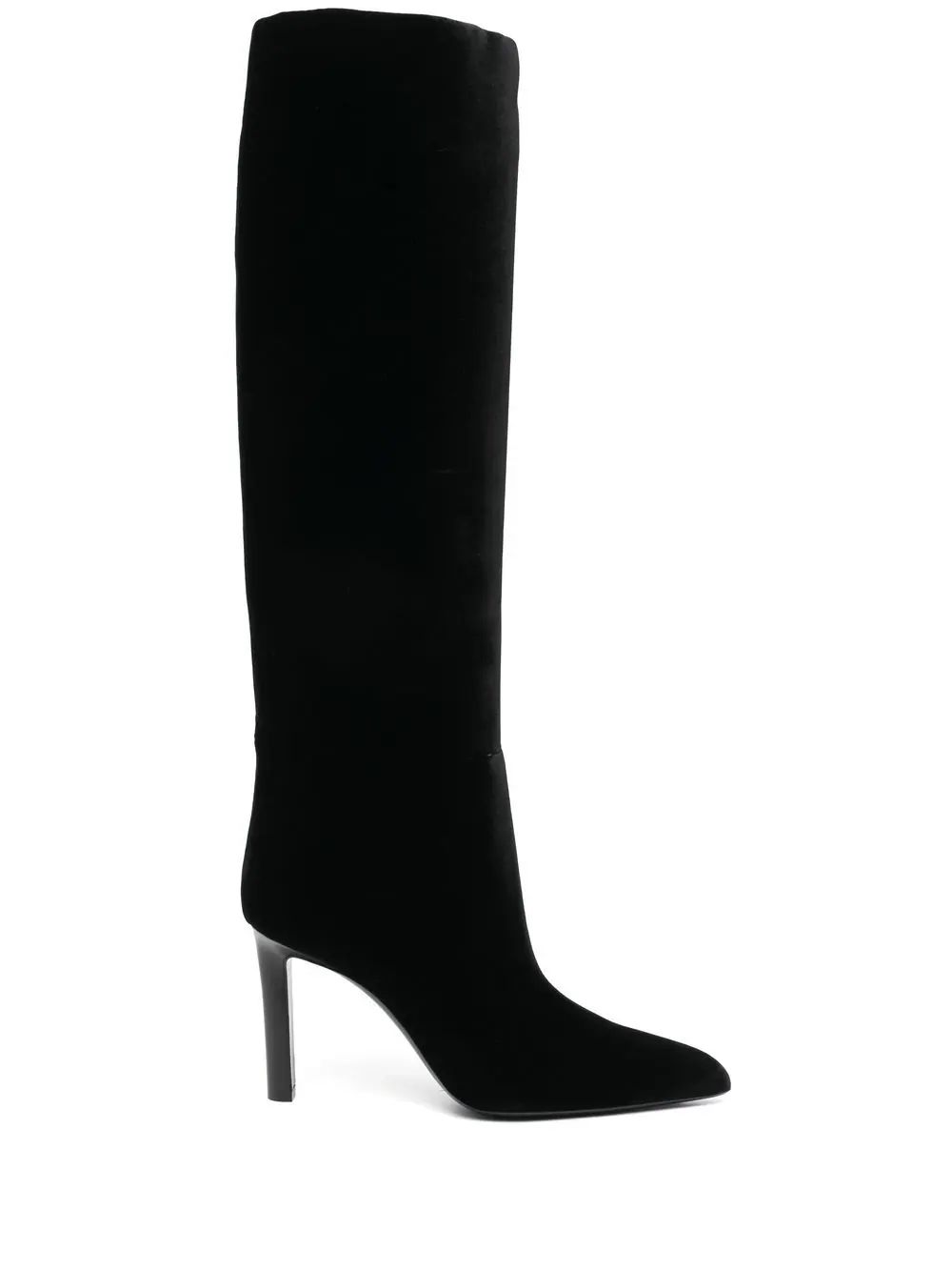 Saint Laurent knee-length pointed-toe Boots - Farfetch | Farfetch Global