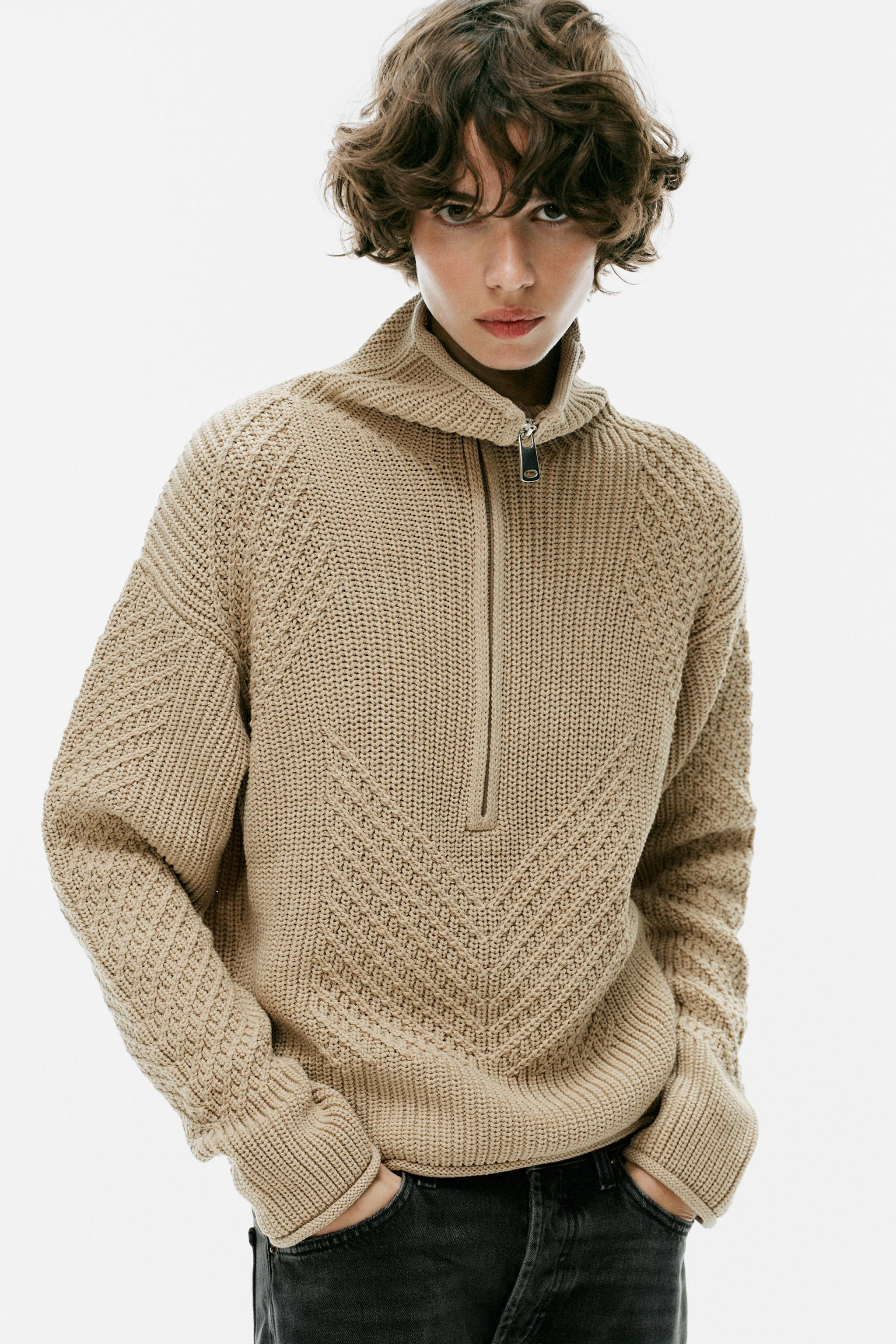 TEXTURED KNIT JUMPER | Zara UK