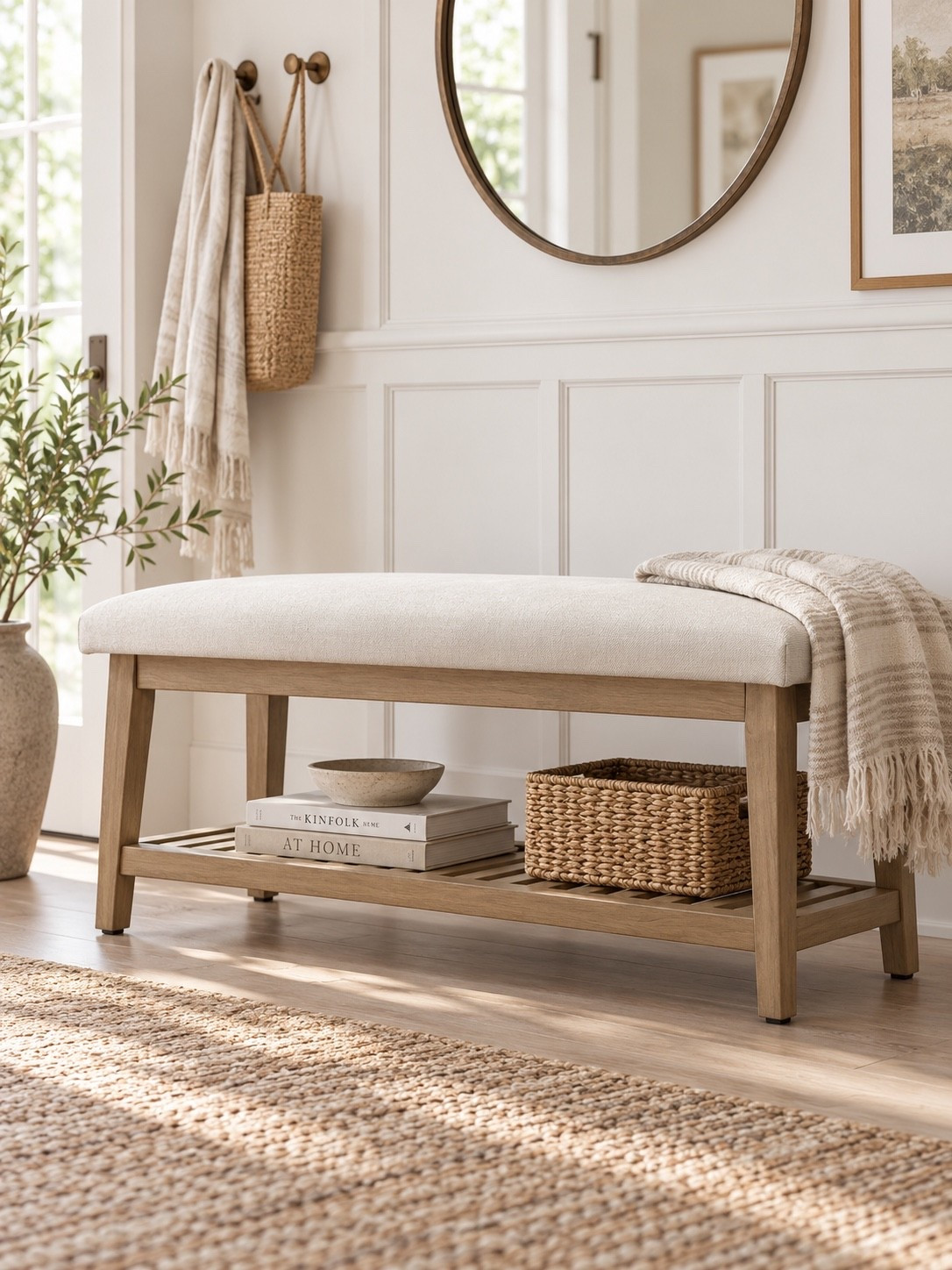Upholstered storage bench on sale ✨ perfect for shoe storage too!

Wayfair find, shoe storage, bench, entryway and mud room storage