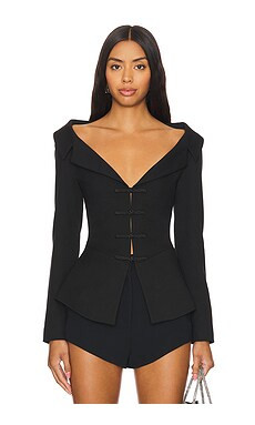 SAU LEE Nicola Top in Black from Revolve.com | Revolve Clothing (Global)