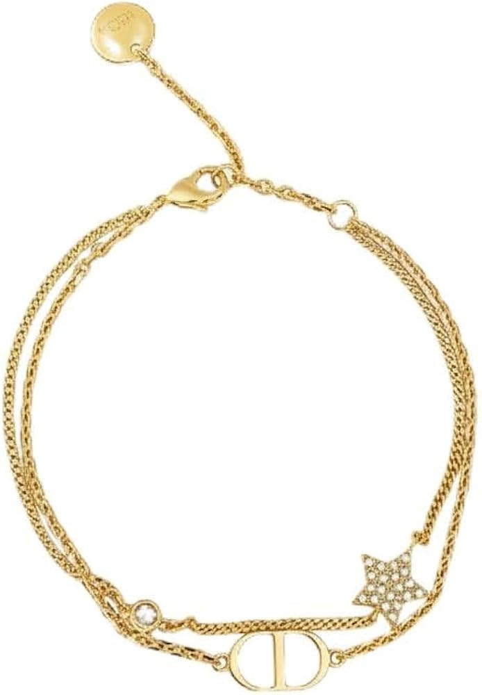 DorkTees Gold-Plated Chain Necklace with Crystal Star Pendant, Multi-Strand Design, Fashion Jewel... | Amazon (US)