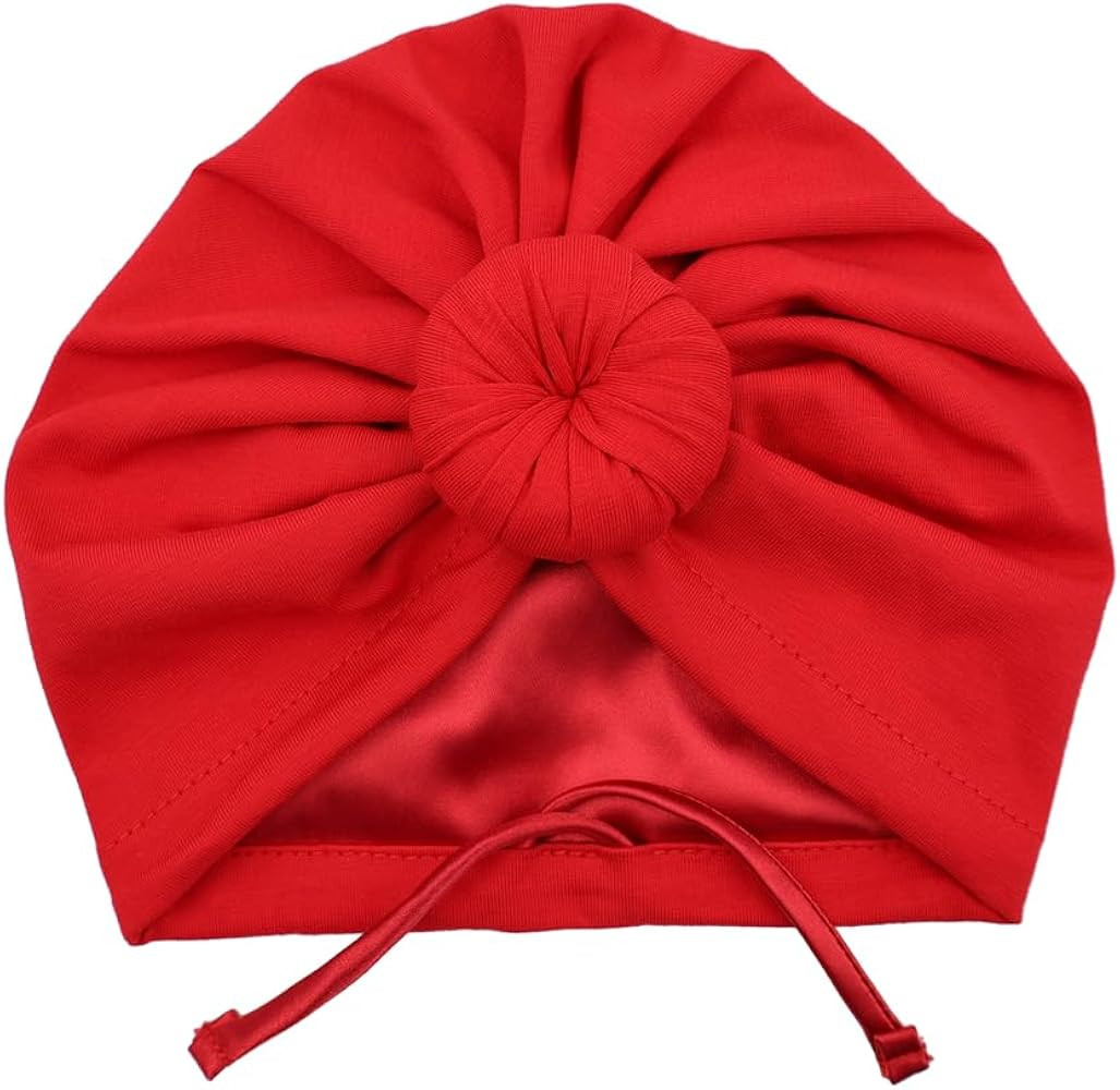 Silky Satin Lined Turban Hat for Babies Infant Toddler Girls Boys Bonnet Newborn Cotton Beanie Li... | Amazon (US)