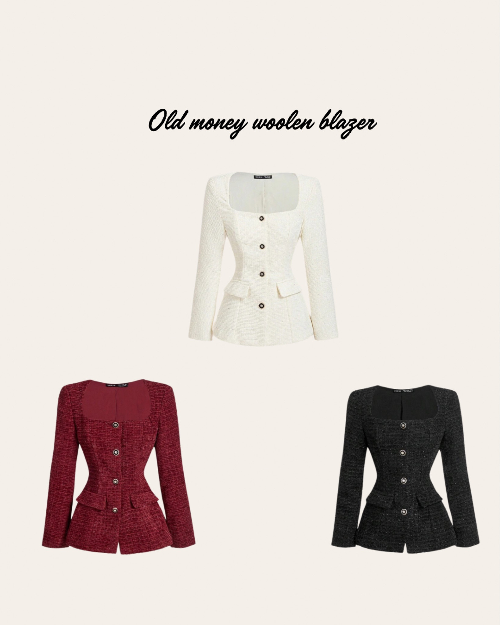 Vintage woolen blazer/ jacket  

#LTKMostLoved #LTKWatchNow #LTKStyleTip