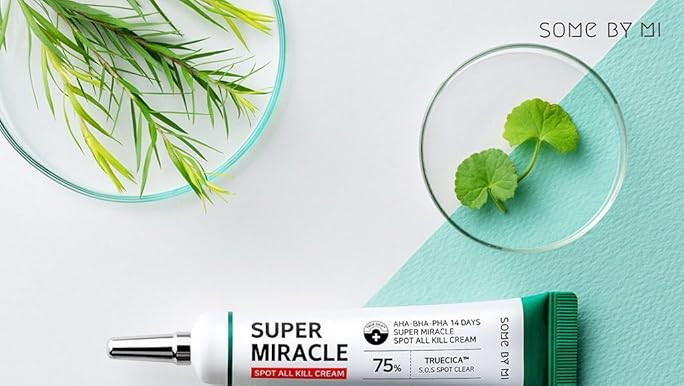 SOME BY MI AHA, BHA, PHA 14 Days Super Miracle Spot All Kill Cream, 1.01 fl oz (30 ml), Panthenol, A | Amazon (US)
