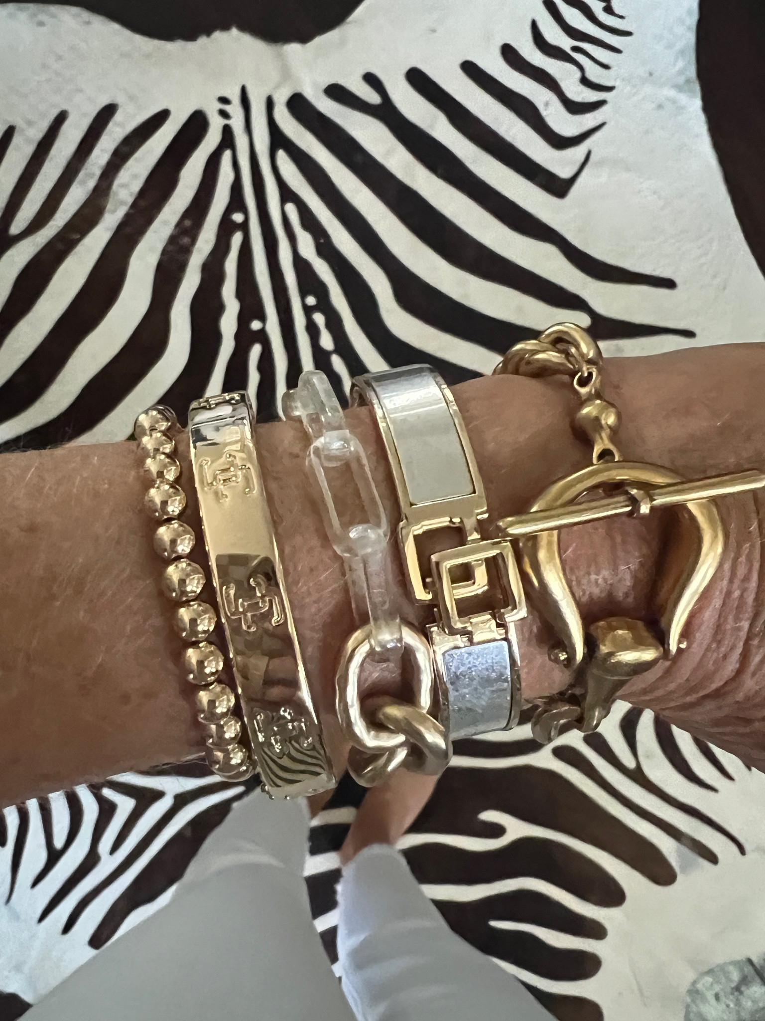 Arm candy… arm stack 
Bracelets you can wear alone or stack up to make more of a statement!

All from Chicos and they have a 
Buy 2 for $45 or 3 for $49

Mix and match as you wish
And the quality is so good! !

I love to make a statement on my wrist… 


#bracelets  #jewelry #chiocsfinds  

#LTKSaleAlert #LTKStyleTip #LTKWorkwear