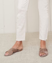 Pony Hair Crossover Sandal | Jenni Kayne