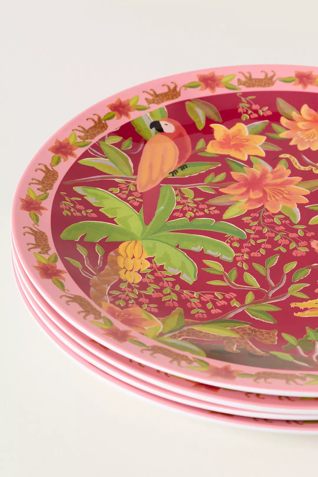 Farm Rio x Anthropologie Melamine Dinner Plates, Set of 4 | Anthropologie (US)