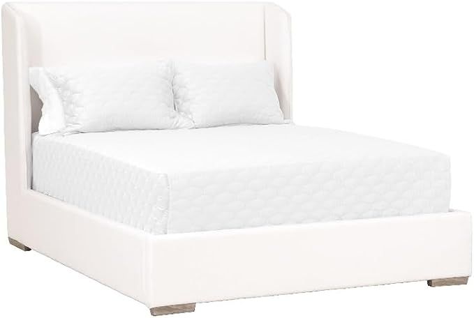 Orient Express Furniture Stewart Cal King Bed Wing Headboard Pearl Fabric | Amazon (US)
