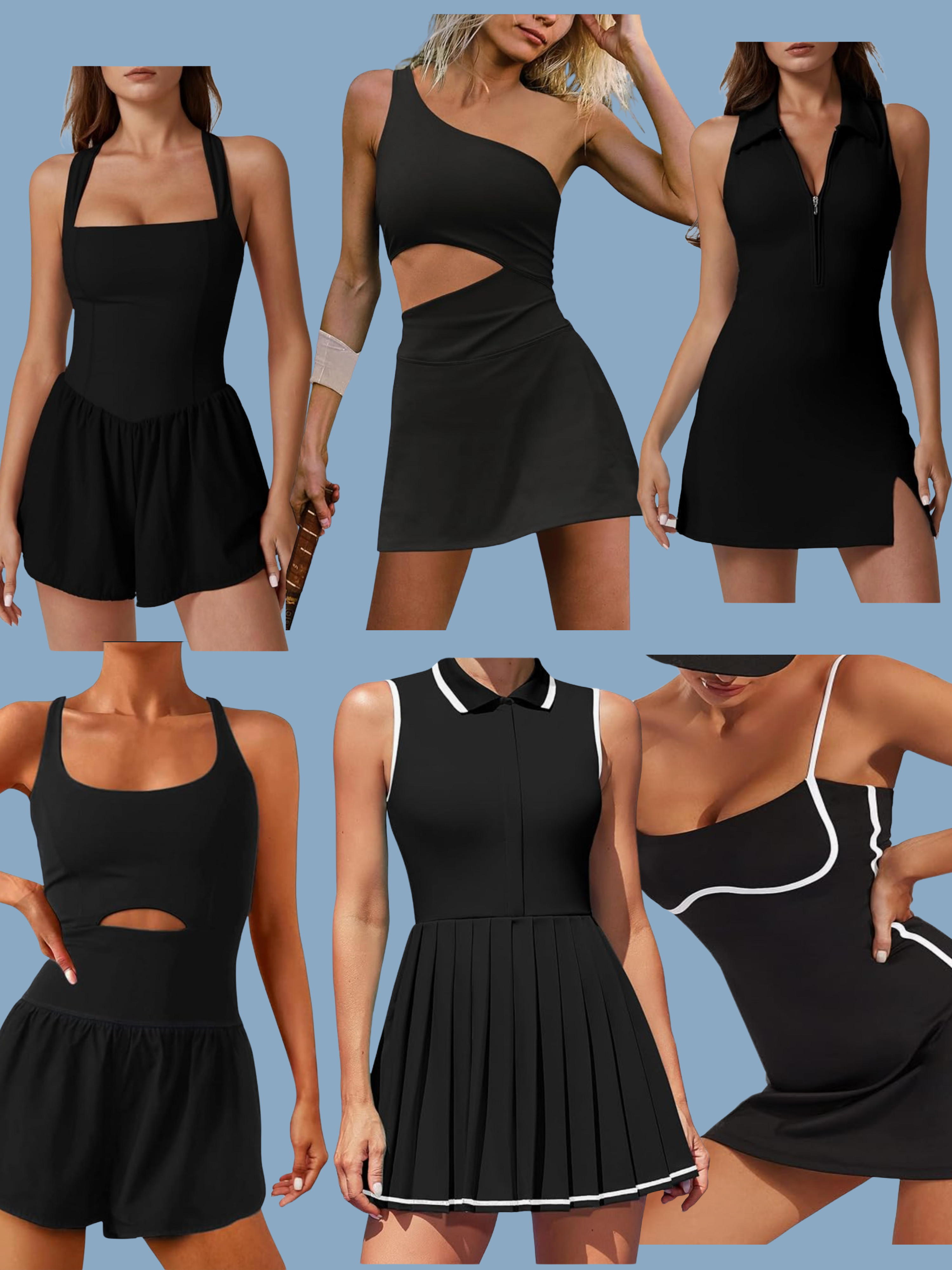 Game, set, match… but make it cute 🎾🖤
Serving up serious style in these Amazon activewear finds—perfect for tennis, pickleball, golf, or just running errands in sporty-chic comfort. From flirty workout rompers to sleek skort dresses, these pieces are equal parts performance and fashion-forward. 💪✨

Whether you're breaking a sweat or grabbing brunch post-court, these are your go-to spring and summer workout outfits. And yes, they all come with built-in shorts (you’re welcome). 😉
spring workout gear, summer workout dresses, tennis dress amazon, pickleball outfit, activewear romper, skort workout dress, amazon athletic wear, sporty girl outfit, tennis core, athleisure fashion, amazon fitness fashion, spring activewear lookbook, workout dresses for women 

 #LTKSeasonal #LTKActive #LTKFindsUnder50
