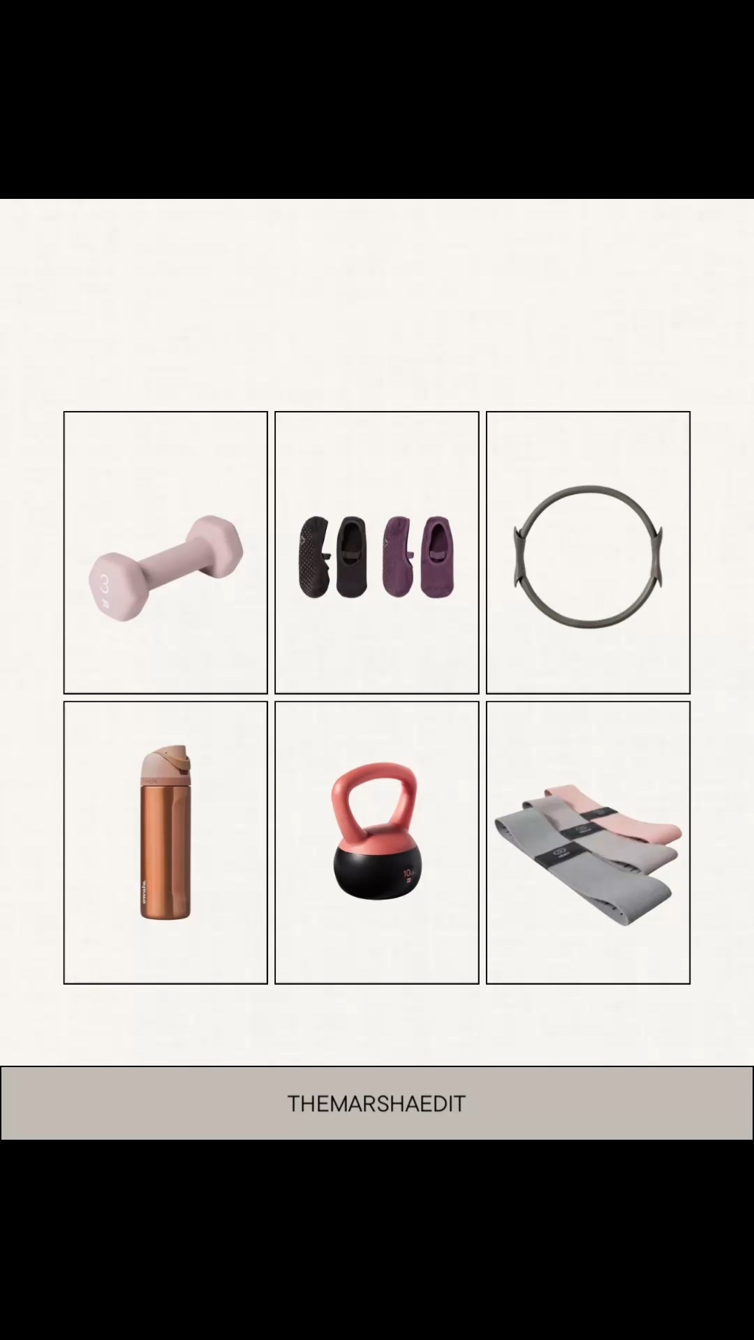 Pretty gym essentials I actually use 💕
#pilates #dumbbell #kettlebell #fitness #goals 
On Sale Items from Target listed below 

#LTKfitnessgoals #LTKselfcare #LTKActive