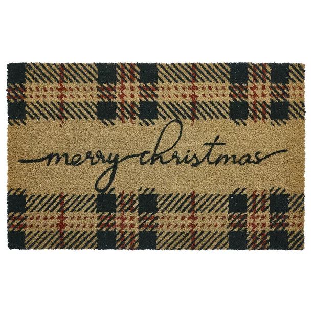 My Texas House Merry Christmas Holiday Coir Outdoor Doormat, 18" x 30" - Walmart.com | Walmart (US)