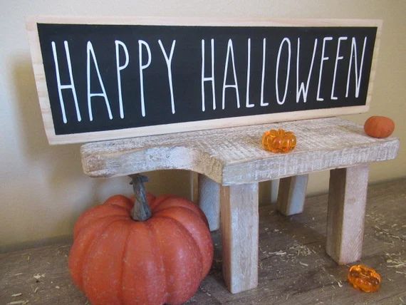 Fall Sign  Happy Halloween  Rae Dunn Inspired  Farmhouse | Etsy | Etsy (US)