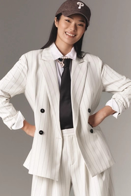 The Rue Oversized Double Breasted Blazer | Anthropologie (US)
