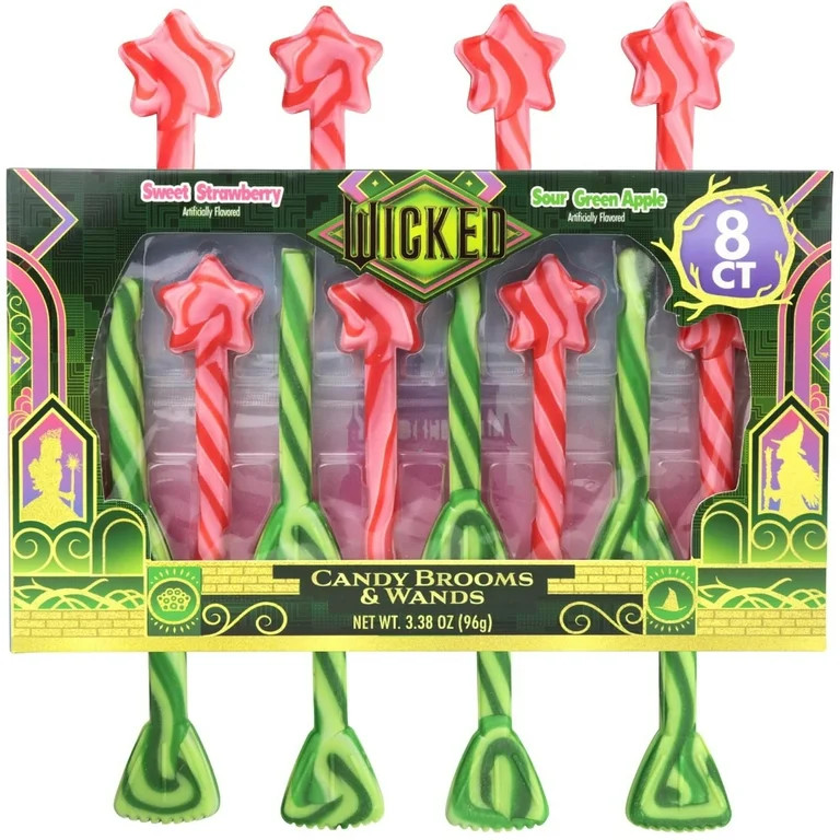 Wicked Candy Brooms and Wands Stir Sticks, Stocking Stuffers, 8 Inside, 3.38 Ounces | Walmart (US)