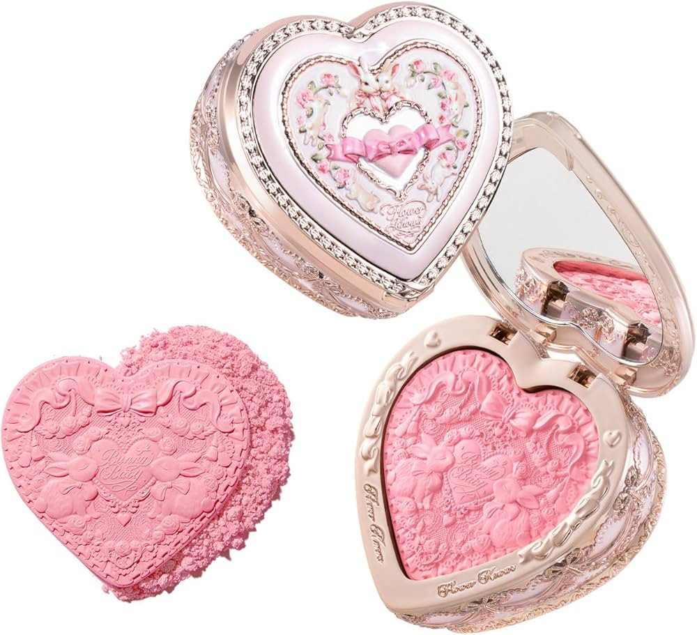Flower Knows Bunny Garden Embossed Blush,Talc-Free Peachy Pink Satin Powder Blush,Buildable & Ble... | Amazon (US)