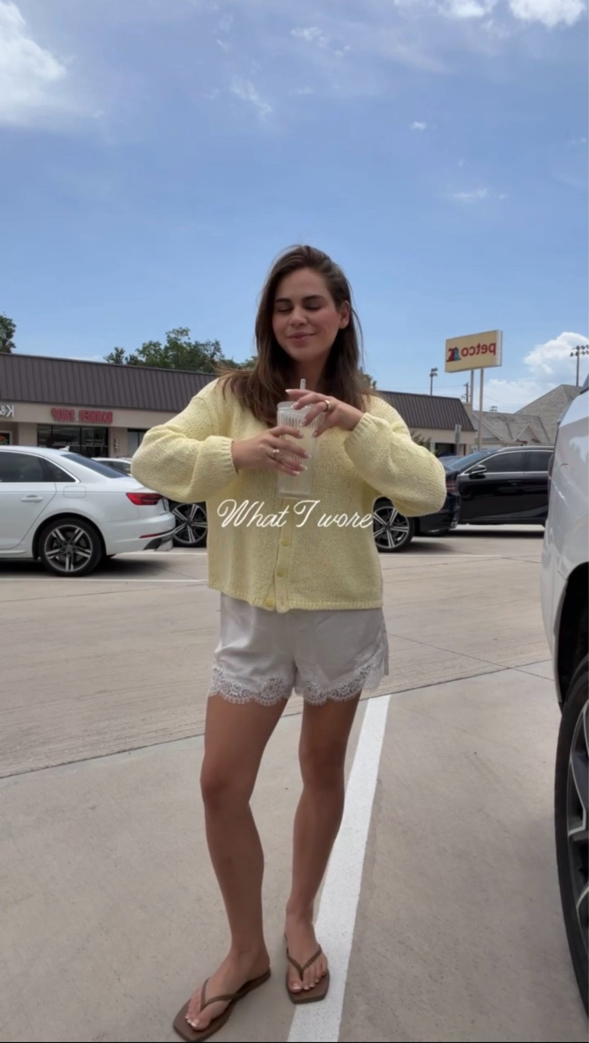 Feels like pajamas but make it CUTE ✨ 
ootd, summer outfit, lace shorts, yellow sweater, casual outfit inspo

#LTKootd #LTKgrwm #LTKdayinmylife