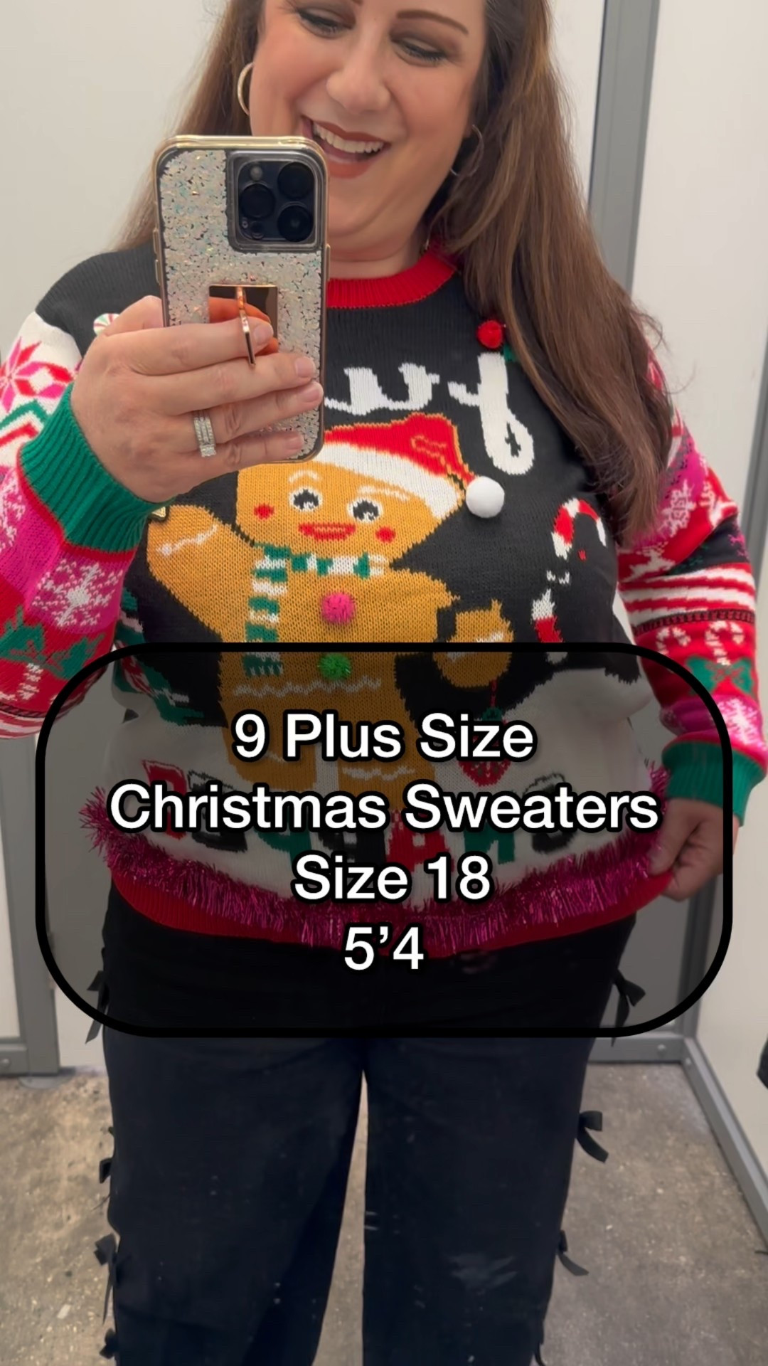 11 Plus Size Christmas Sweater Try-On
So many cute choices there is something for everyone. Everything is under $30 but most were under $20! 

Makes a great gifts for a brrr basket or to wear to work for the holidays. 

I’m an 18 for ref. 

I’m wearing:
XL 16-18 in the 
Gingerbreadman
Plaid
Red Snowflake 
Overrated 
Pink Bow 

L 12-14 in the:
HOHO HO
Strawberry Shortcake 
Green Ornament 

XXL 20 Grey Rhinestone skirt Set

#holidayoutfits #christmassweaters #winteroutfits #winteroutfitinspo #christmasoutfitinspo #winterputfitideas #teacheroutfits #holidayoutfits #christmasoutfits #holidayfashioninspo #plussizeholidayoutfits #christmasoutfit #sweaterseason #size18 #size16 #size20 #plussizestyle #styleinfluencer #pearshape #tryonhaul #walmartstyle #walmartfashion #walmartfinds #walmartchristmas #teacherootd #teacheroutfit #Curvymomstyle
#Gingerbreadman

(Music lic purchased 4 song use)