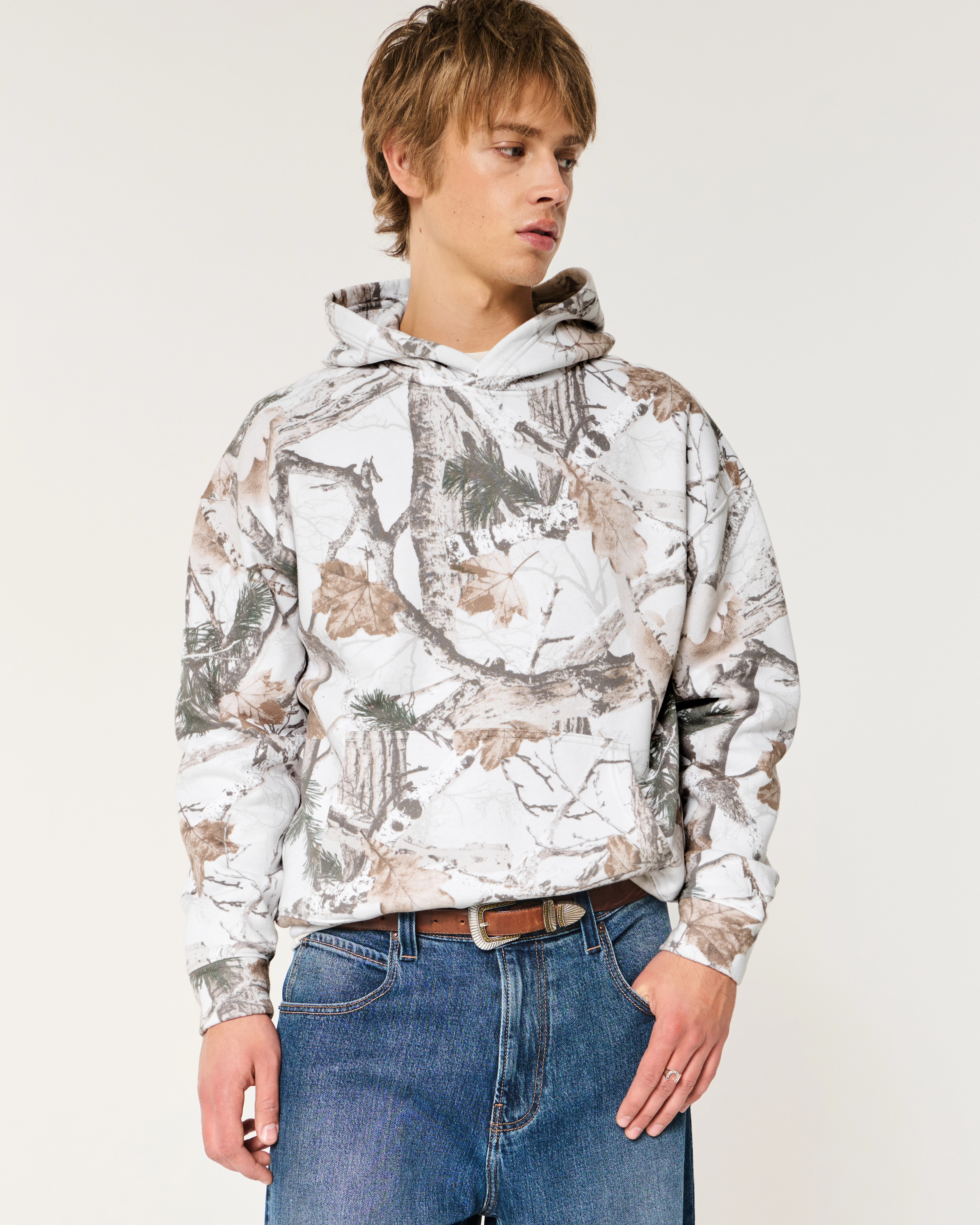 Boxy Camo Hoodie | Hollister (US)